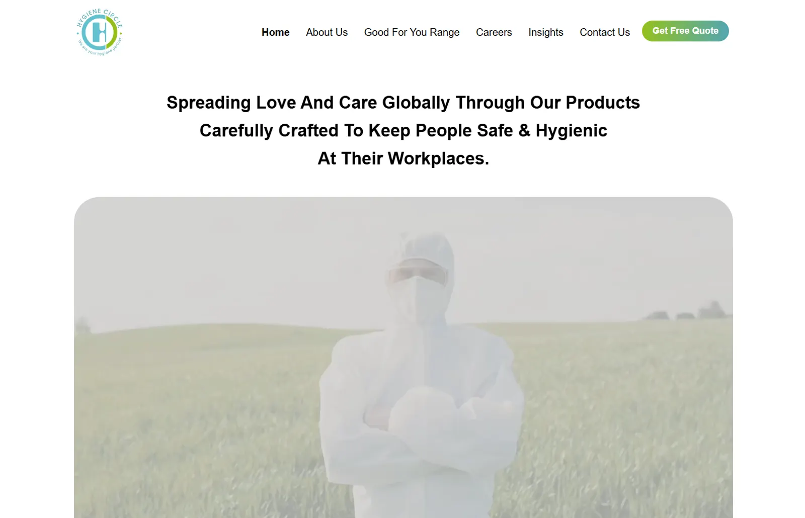 Hygiene Circle website portfolio screenshot — Fruxinfo